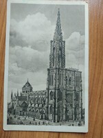 Franciaország, Strasbourg, Katedrális, bélyegezve 1925