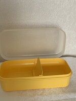 TUPPERWARE kis csemegéző sárga uzsonnás doboz uzsidoboz 1,4L