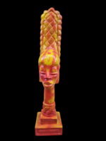 Bohém modern art-deco nöi fej szobor dísz 75cm. ALKUDHATÓ