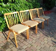 Mid century TON Jitona székek–Ludvik Volak design,hajlított bükk