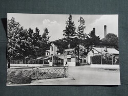 Képeslap,Sárvár,Cukorgyár látkép,részlet, 1958-