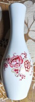 Herendi porcelán váza ritka rózsa mintás, 24 cm