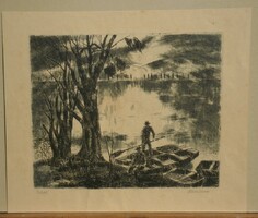 Blahos Rudolf (1917-1986) : Estefelé / Halászok