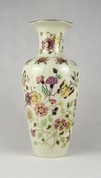 1U161 Vajszínű pillangós Zsolnay porcelán váza padlóváza 26.5 cm