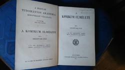 RRR! SZIGETVÁRI: A KOMIKUM ELMÉLETE--1911  MAGYAR TUDOMÁNYOS AKADÉMIA kiadó-