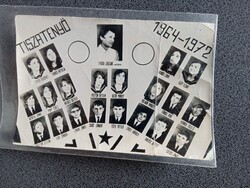 D206103 TISZATENYŐ  osztálykép -tabló  1964-1972