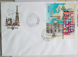 FDC 1986. Európai Biztonsági és Együttműködési Értekezlet (X.) Bécs blokkal