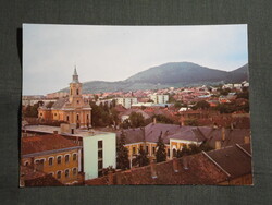Képeslap,Sátoraljaújhely,Róm. kat. templom,városi látkép,részlet, 1982-