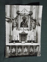Képeslap,Sopronbánfalva,Mária Magdolna templom,oltár látkép,részlet, 1965-