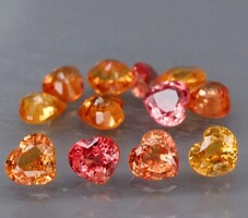 Természetes afrikai Songea zafirok 3,65 ct összesen
