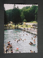 Képeslap,Sikonda,Strand,medence látkép részlet, 1982-