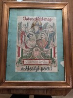 Hímzett falikép eladó