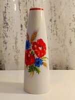 AKCIÓS! Zsolnay porcelán váza – pipacsos, búzavirágos, kalászos dekorral