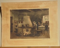 Paulovits Pál (1892-) : Konyhában