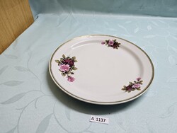 A1137 Hollóházi porcelán süteményes tál 30 cm