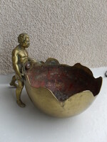 Antik réz bronz szobor Judaika etrog tartó