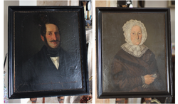Biedermeier portré képek párban