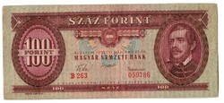 1957   papir 100 forintos szép állapotban