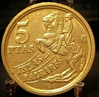 Spanyolország 5 Peseta, 1997 Baleár-szigetek C05B2