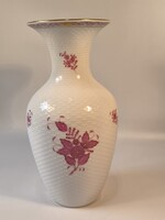 Herendi Apponyi mintás váza purpur 25,5 cm