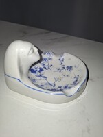 Drasche ritka figurális porcelán hamutál