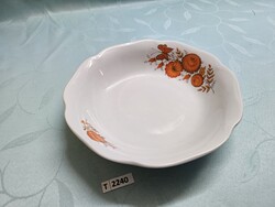 T2240 Bohémia virág mintás köretes tál 23x6 cm