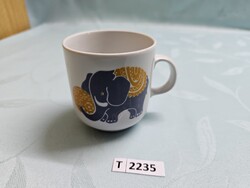 T2235 Alföldi elefánt mintás kétfülű bögre 7,5 cm