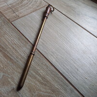 Pazar régi réz piszkavas (26,5 cm)
