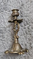Elegáns, Historizáló Stílusú Sárgaréz Gyertyatartó