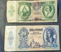10 és 20 pengő egyben