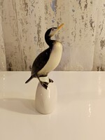 Holloházi Veress Miklós Kárókatona Porcelán figura HIBÁTLAN