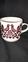 Alföldi porcelán ritka bögre madaras motívum