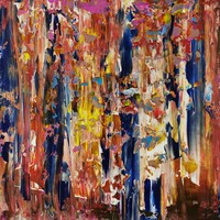 Baján Ildikó festmény 50 x 50 cm.