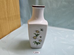 T2201 Hollóházi virág mintás váza 25 cm