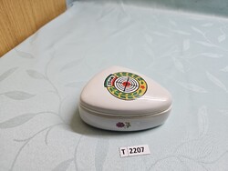 T2207 Hollóházi MHSZ bonbonier 12x10 cm