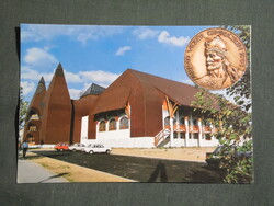 Képeslap,Sárospatak,Árpád vezér gimnázium látkép részlet, 1995-