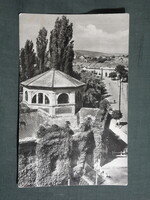 Képeslap,Szerencs,fürdő látkép részlet, 1958-