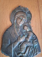 Bronz relief,falikép