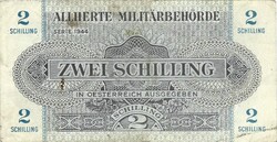 2 schilling 1944 Ausztria Militarbehörde katonai 2.