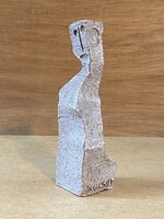 CHARLES SUCSAN (1930-2008) KANADAI MŰVÉSZ, ABSZTRAKT KŐ SZOBOR 21.5 CM