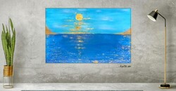 KarTü Art - Sehol sziget / Nowhere island , 60x90 cm