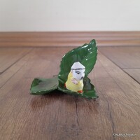 Régi Herendi porcelán kínai figura levélen