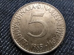 Jugoszlávia 5 Dínár 1985