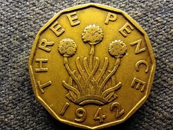 Anglia VI. György (1936-1952) 3 Pence 1942