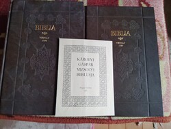 Károlyi Gáspár: Vizsolyi bibliája I- II kötet eladó.