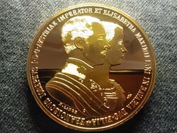 Magyar aranyóriások Ferenc József és Erzsébet házassági érme 1854 PP