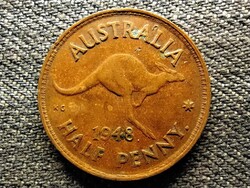 Ausztrália VI. György (1936-1952) 1/2 Penny 1948 •