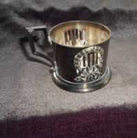 Argentor mesterjegyes  jugendstil pohártartó- látványos szép termék