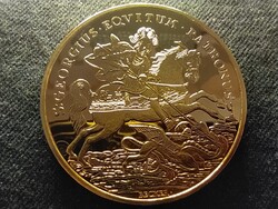 Magyar aranyóriások III. Károly arany Szent György érme 1738 PP