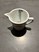 Régi porcelán mérőedény, patika edény hibátlan állapotban ﻿125 ml